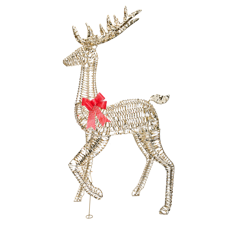 Качественная картинка Светодиодная фигура Олень 180см, цвет свечения теплый белый, IP44 NEON-NIGHT