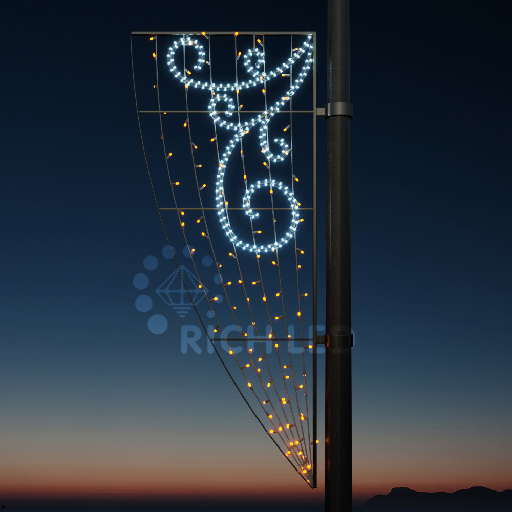 Качественная картинка Светодиодная уличная консоль  Вьюга Rich LED желтый RL-KN-111Y