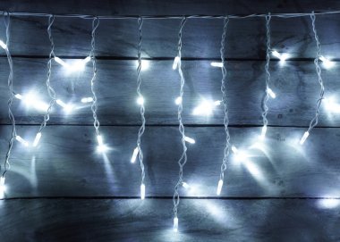 Светодиодная бахрома (Айсикл) ALEDUS 3x0.9 м, провод  ПВХ, 132 LED, без мерцания