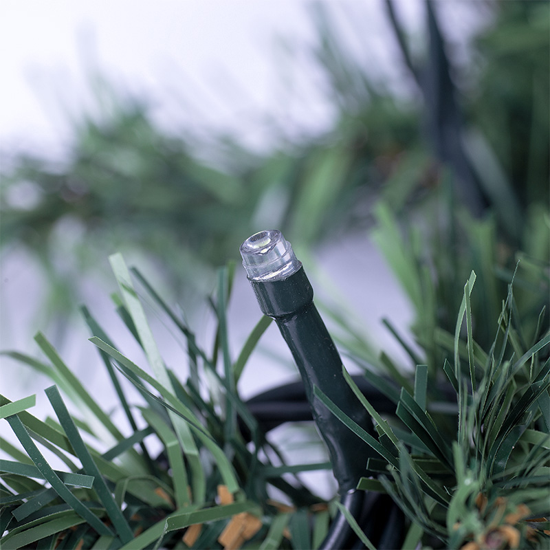 Качественная картинка Гирлянда еловая 2,7м, диаметр 26см, теплое белое свечение 80 LED с эффектом мерцания NEON-NIGHT