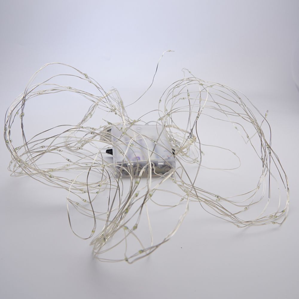 Качественная картинка Светодиодная гирлянда на елку Feron CL53, 200 LED т.белый, 10 веток* 20 ламп, 2м + 1м шнур, IP20