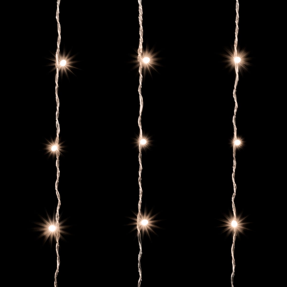 Качественная картинка Светодиодный занавес Laitcom, 2x3 м, прозр.провод, 600 led, IP 54, мерц БЕЛЫЙ ДИОД (облегч) т.белый