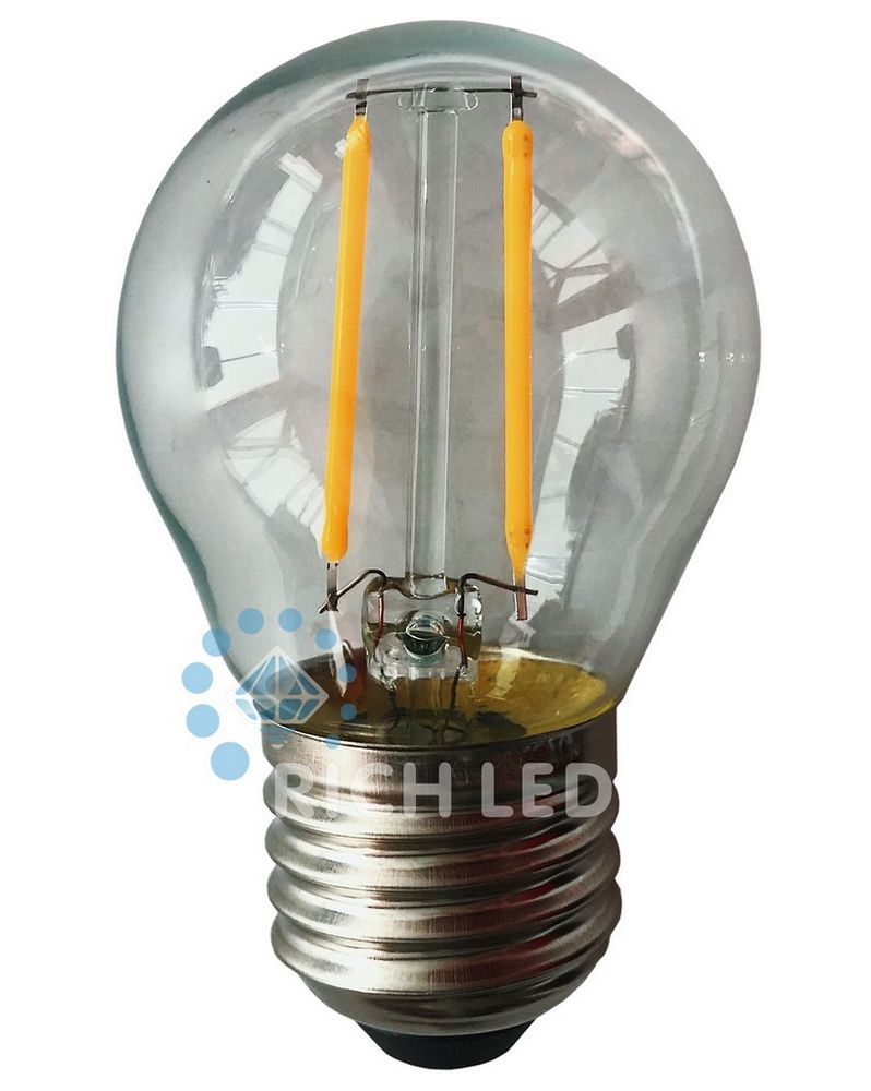 Качественная картинка Филаментная лампа для Белт-лайт, цвет теплый белый, E27, 2 Вт