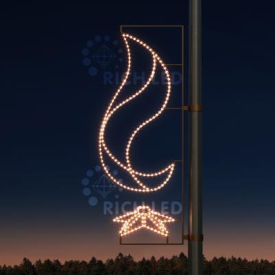 Светодиодная уличная консоль ко Дню победы Rich LED. Тип 9-2 теплый белый RL-KN-9-2-WW Светодиодная уличная консоль ко Дню победы Rich LED. Тип 9-2 теплый белый RL-KN-9-2-WW