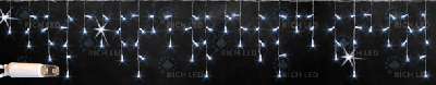 Светодиодная бахрома Rich LED 3*0.9 м, мерцание, белый, герметичный колпачок Светодиодная бахрома Rich LED 3*0.9 м, мерцание, белый, герметичный колпачок