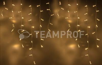 Светодиодная бахрома Teamprof 3х0.9м, IP65, герм.колп.,статика, прозрачный провод, теплая белая Светодиодная бахрома Teamprof 3х0.9м, IP65, герм.колп.,статика, прозрачный провод, теплая белая