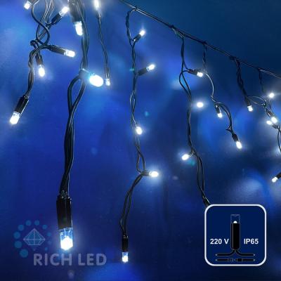 Светодиодная бахрома Rich LED 3*0.5 м, пост. свечение, черн. провод, IP65, синий RL-i3*0.5-CB/B Светодиодная бахрома Rich LED 3*0.5 м, пост. свечение, черн. провод, IP65, синий RL-i3*0.5-CB/B